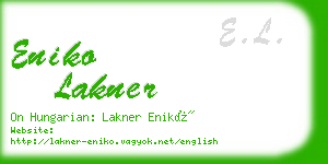 eniko lakner business card